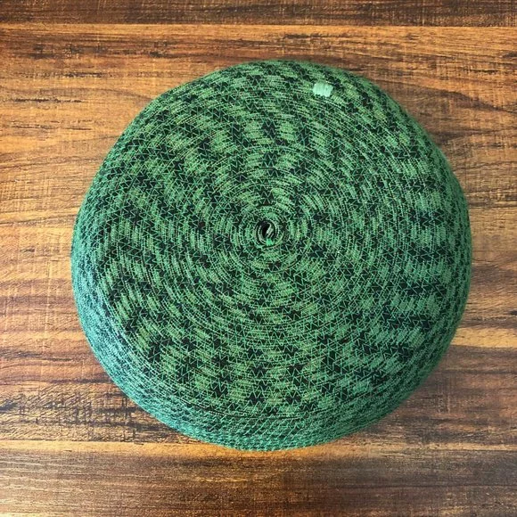 Green and Black Handmade Paracord Trinket Dish - Picture 3 of 3